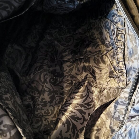 Wendy Bellissimo Supply Satchel Diaper Bag Black Extra Large Quilted Vtg Preown - Picture 5 of 8